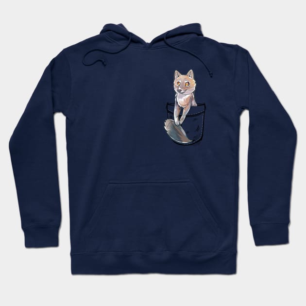 Pocket Cute Swift Fox Hoodie by TechraPockets